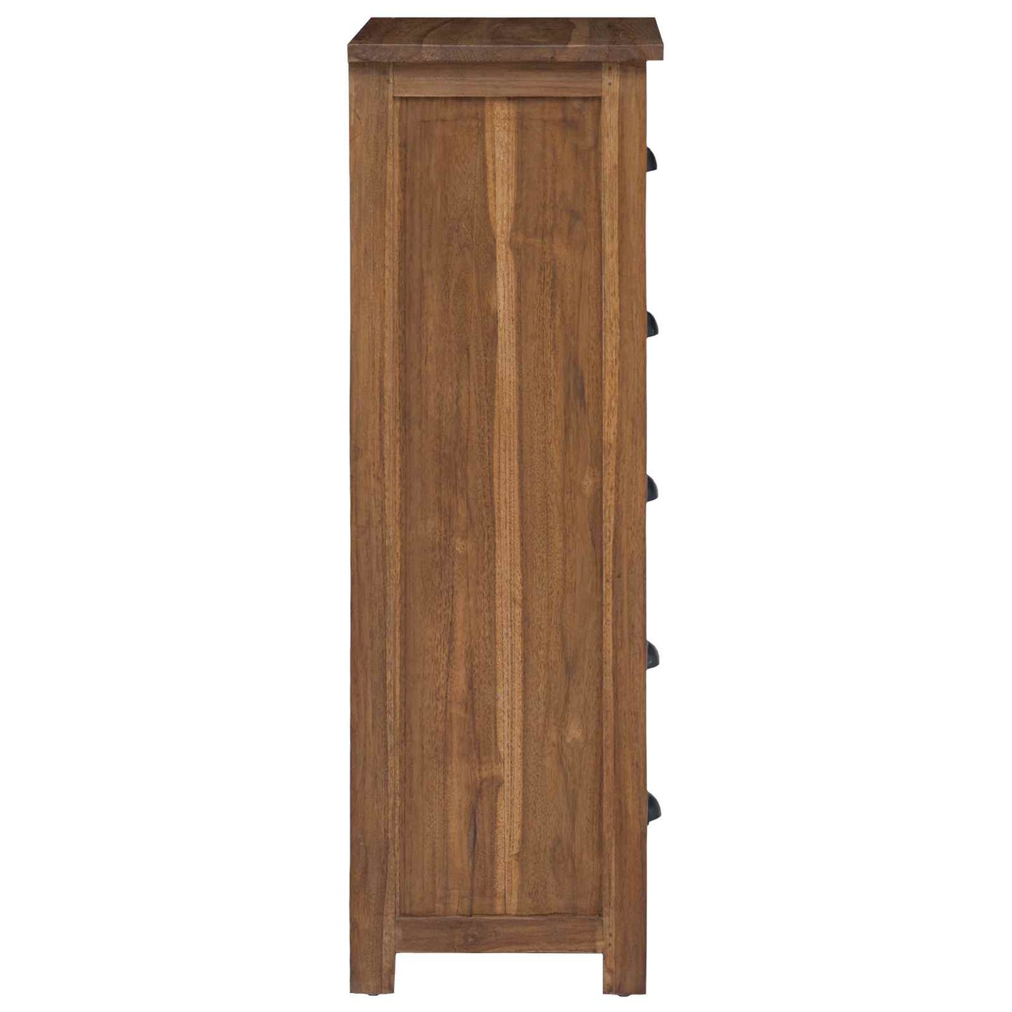 Kommode mit Schubladen Natur 45 x 35 x 110 cm Massivholz Teak