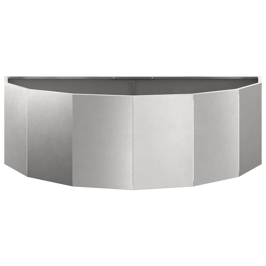 Pflanzkübel Silber 120 x 60 x 35 cm Edelstahl