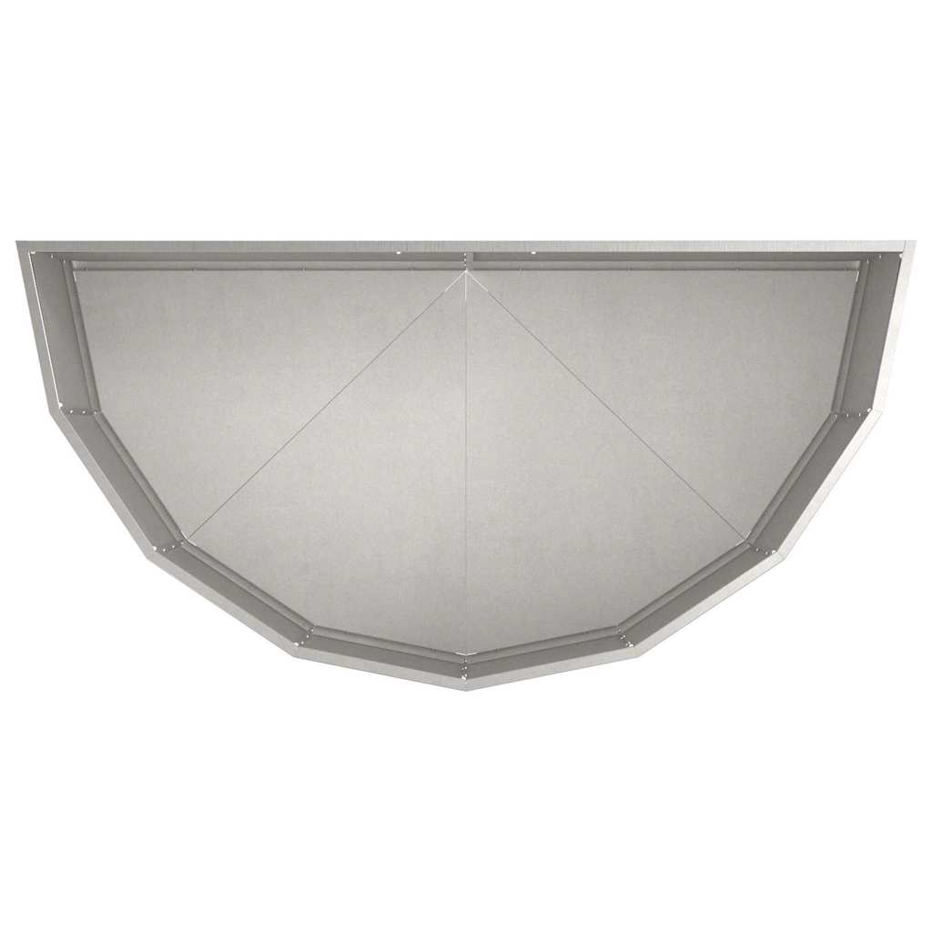 Pflanzkübel Silber 120 x 60 x 35 cm Edelstahl