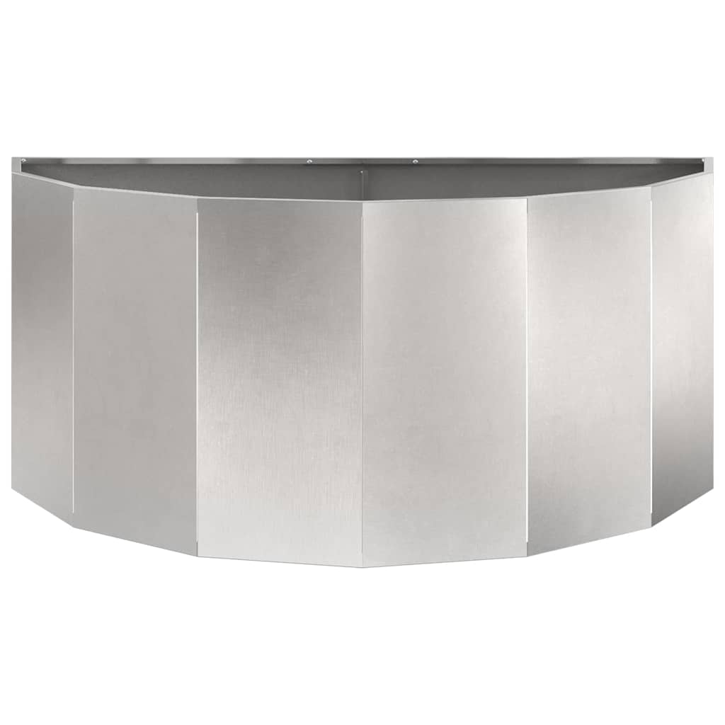 Pflanzkübel Silber 120 x 60 x 50 cm Edelstahl