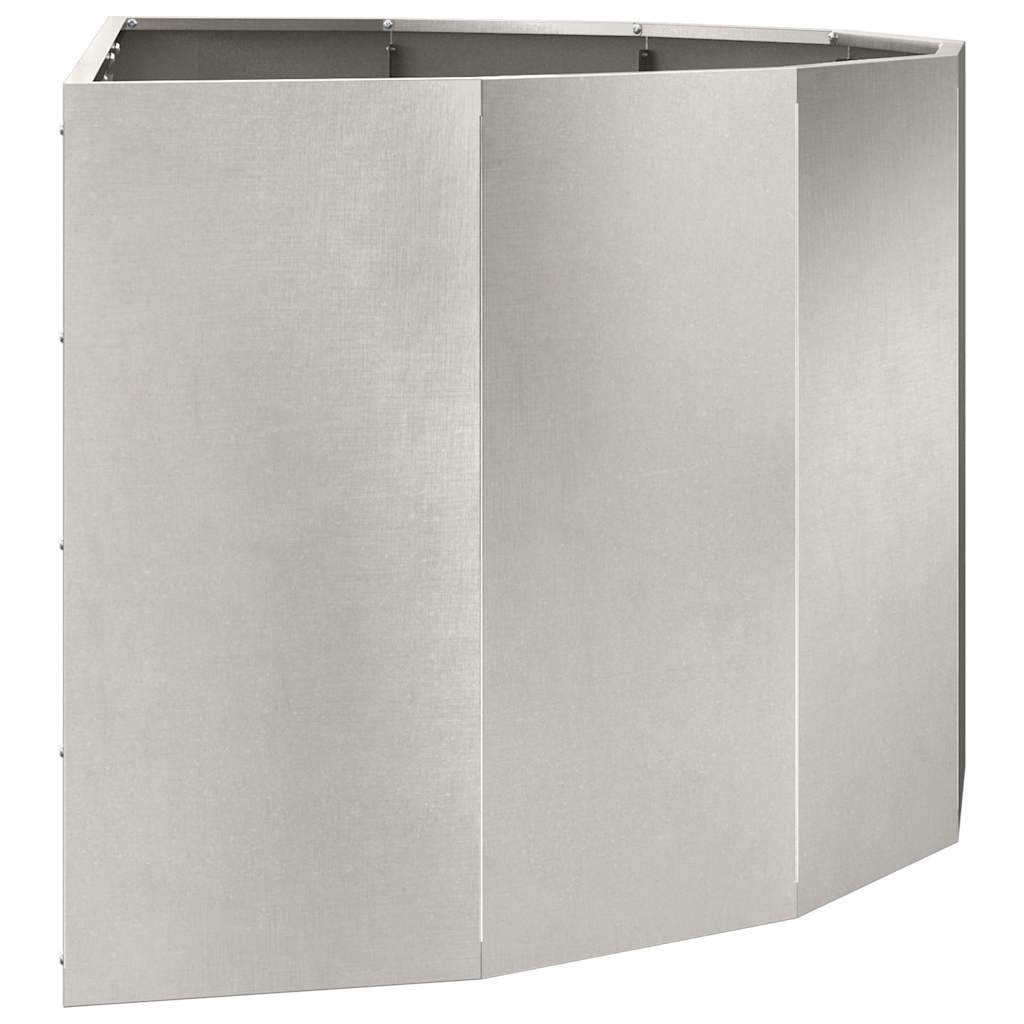 Pflanzkübel Silber 120 x 60 x 50 cm Edelstahl