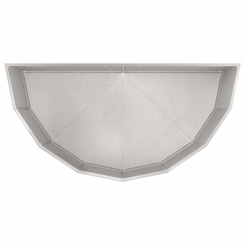 Pflanzkübel Silber 120 x 60 x 50 cm Edelstahl
