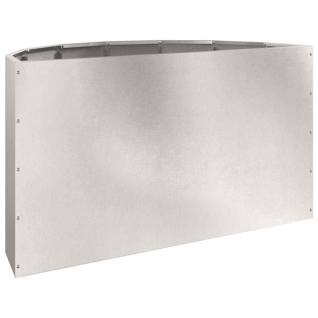 Pflanzkübel Silber 90 x 45 x 50 cm Edelstahl