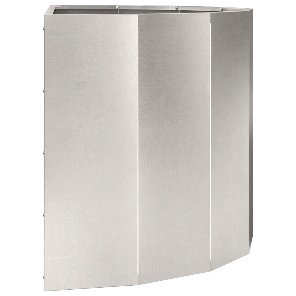 Pflanzkübel Silber 90 x 45 x 50 cm Edelstahl