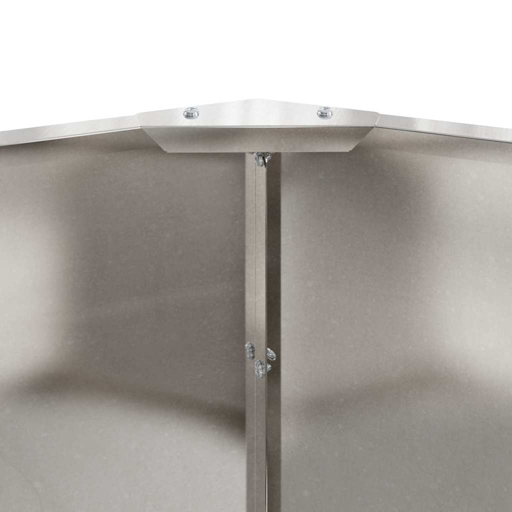 Pflanzkübel Silber 120 x 120 x 35 cm Edelstahl