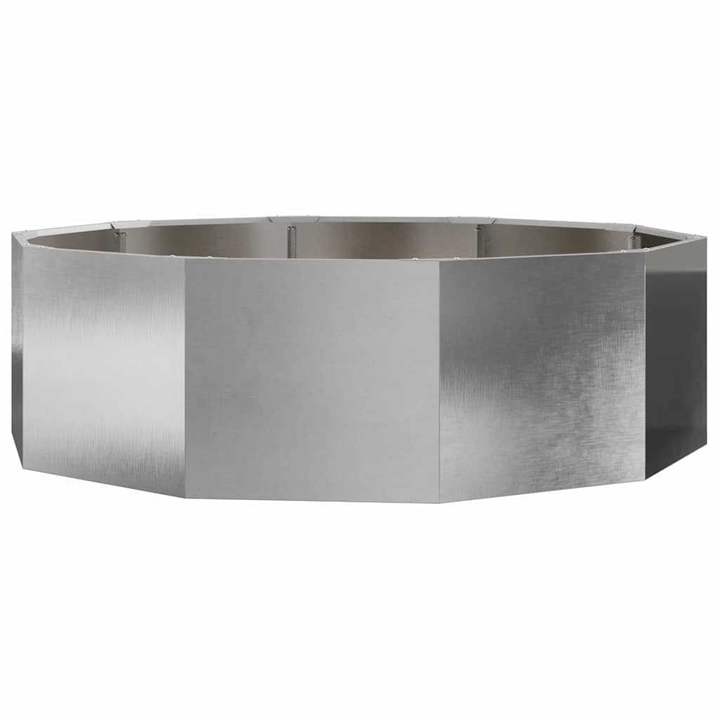 Pflanzkübel Silber 120 x 120 x 35 cm Edelstahl