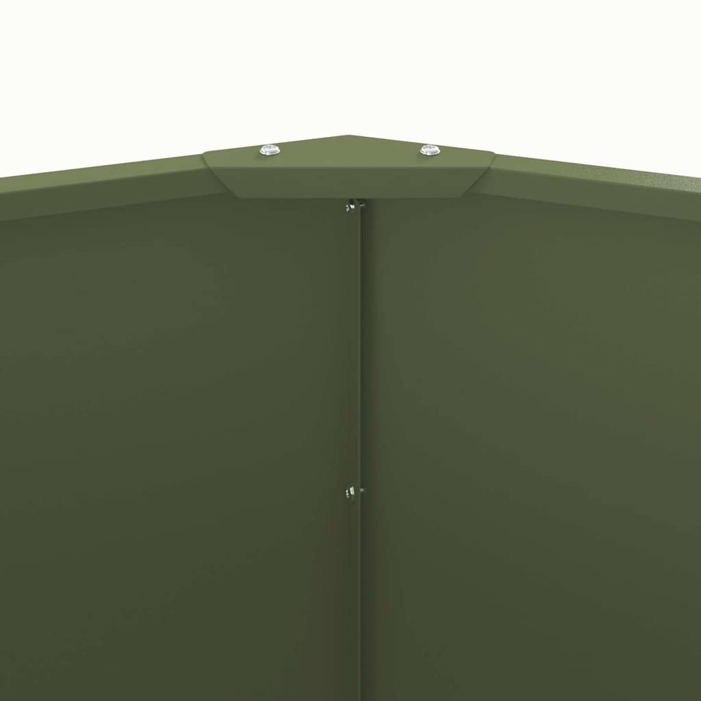 Pflanzkübel Olive Grün 120 x 120 x 50 cm Stahl