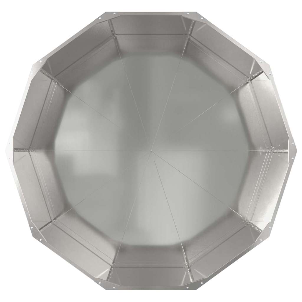 Pflanzkübel Silber 120 x 120 x 50 cm Edelstahl
