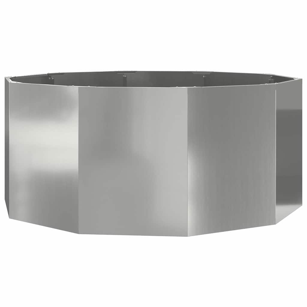 Pflanzkübel Silber 120 x 120 x 50 cm Verzinkter Stahl
