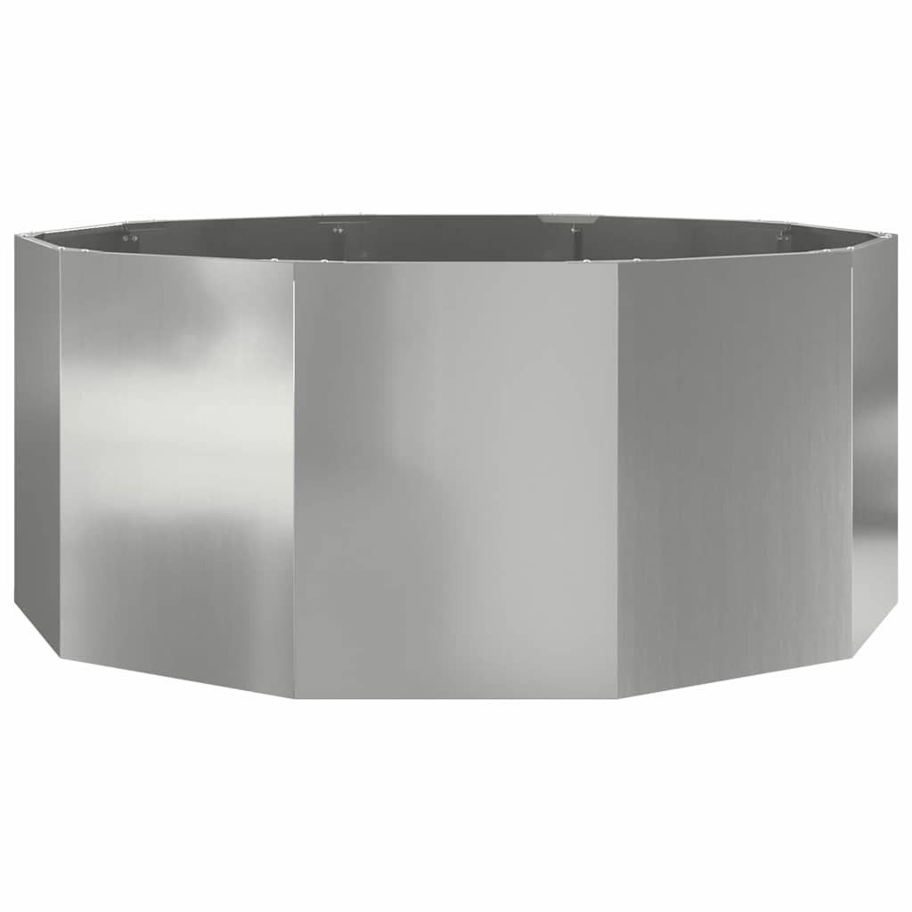 Pflanzkübel Silber 120 x 120 x 50 cm Verzinkter Stahl
