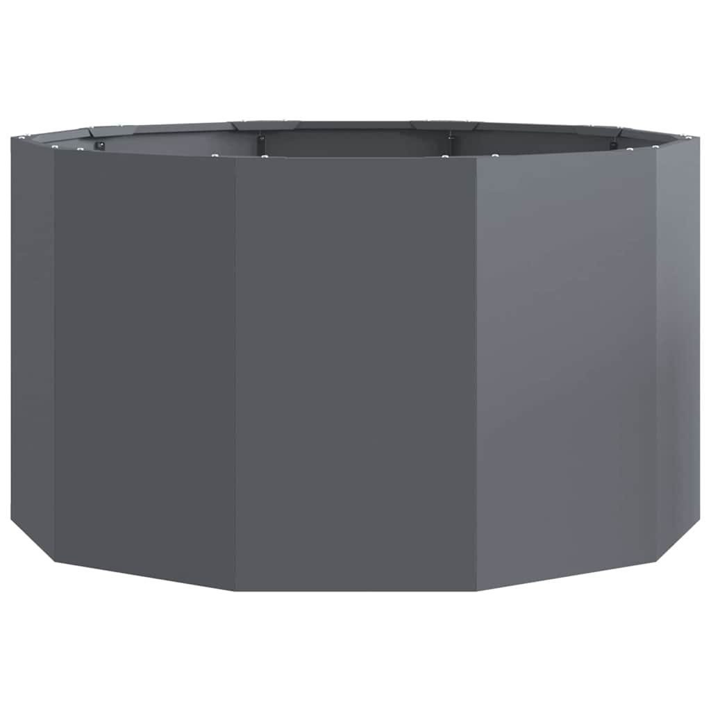 Pflanzkübel Anthrazit 90 x 90 x 50 cm Stahl