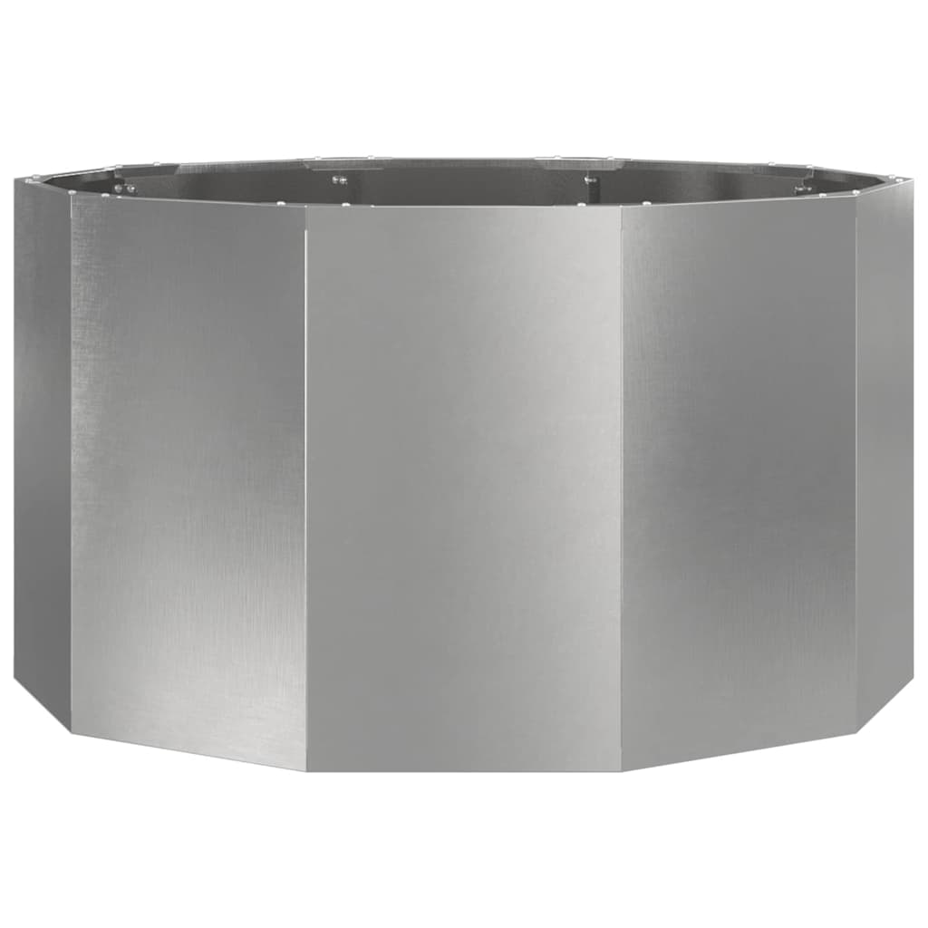 Pflanzkübel Silber 90 x 90 x 50 cm Edelstahl