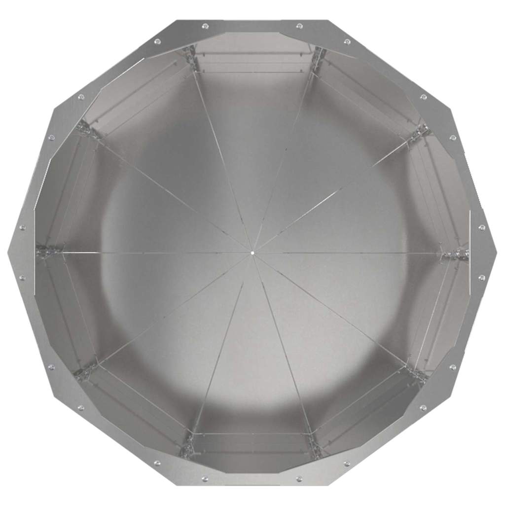 Pflanzkübel Silber 60 x 60 x 50 cm Edelstahl