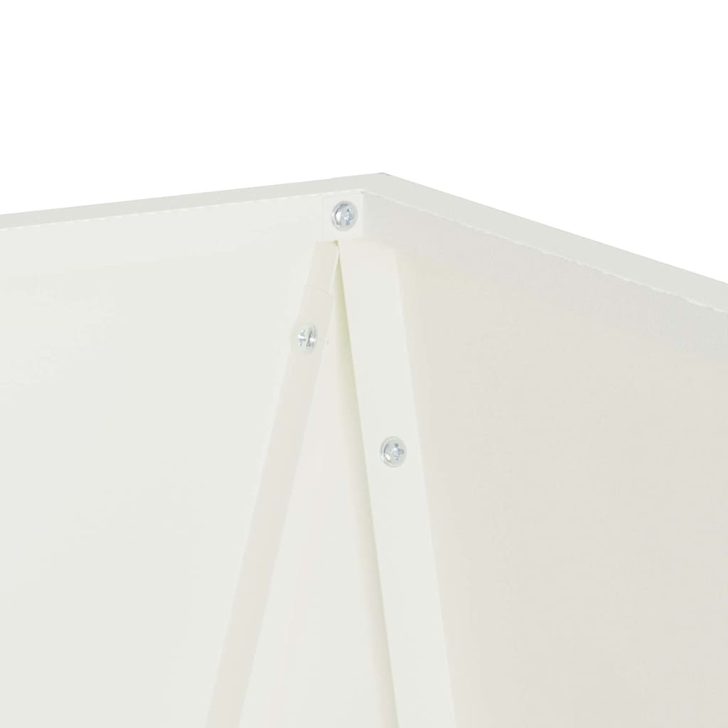 Pflanzkübel 2 pcs Weiß 40 x 40 x 75 cm Stahl