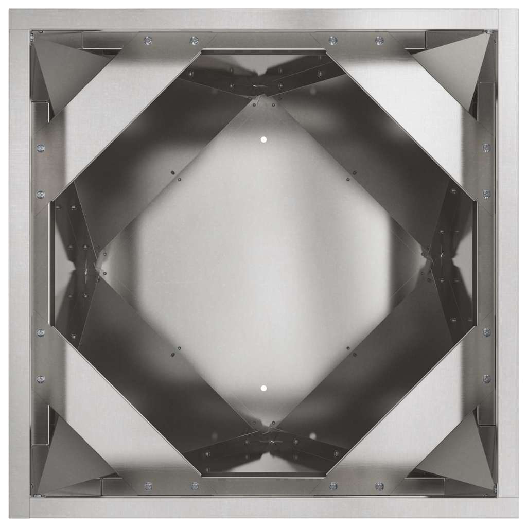 Pflanzkübel 2 pcs Silber 40 x 40 x 75 cm Edelstahl
