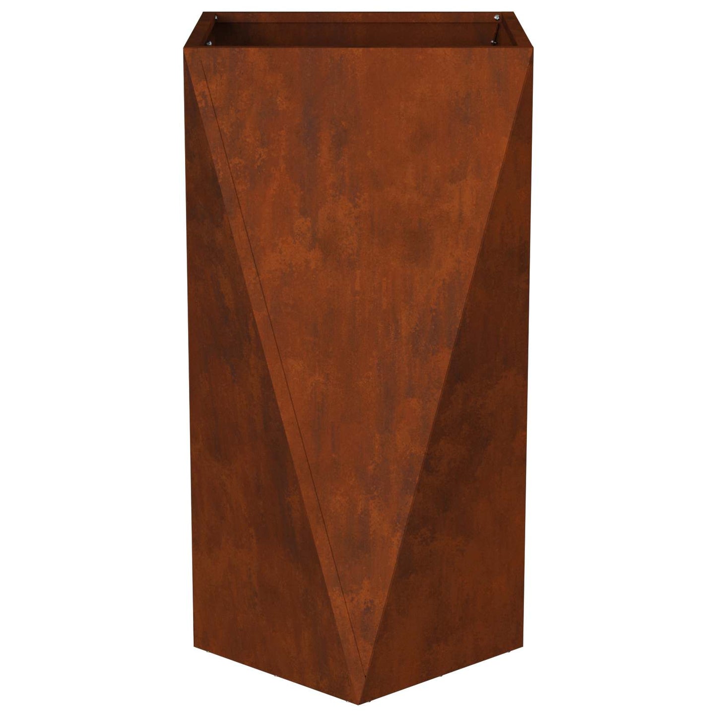 Pflanzkübel 2 pcs Rostig 40 x 40 x 75 cm Wetterfeststahl