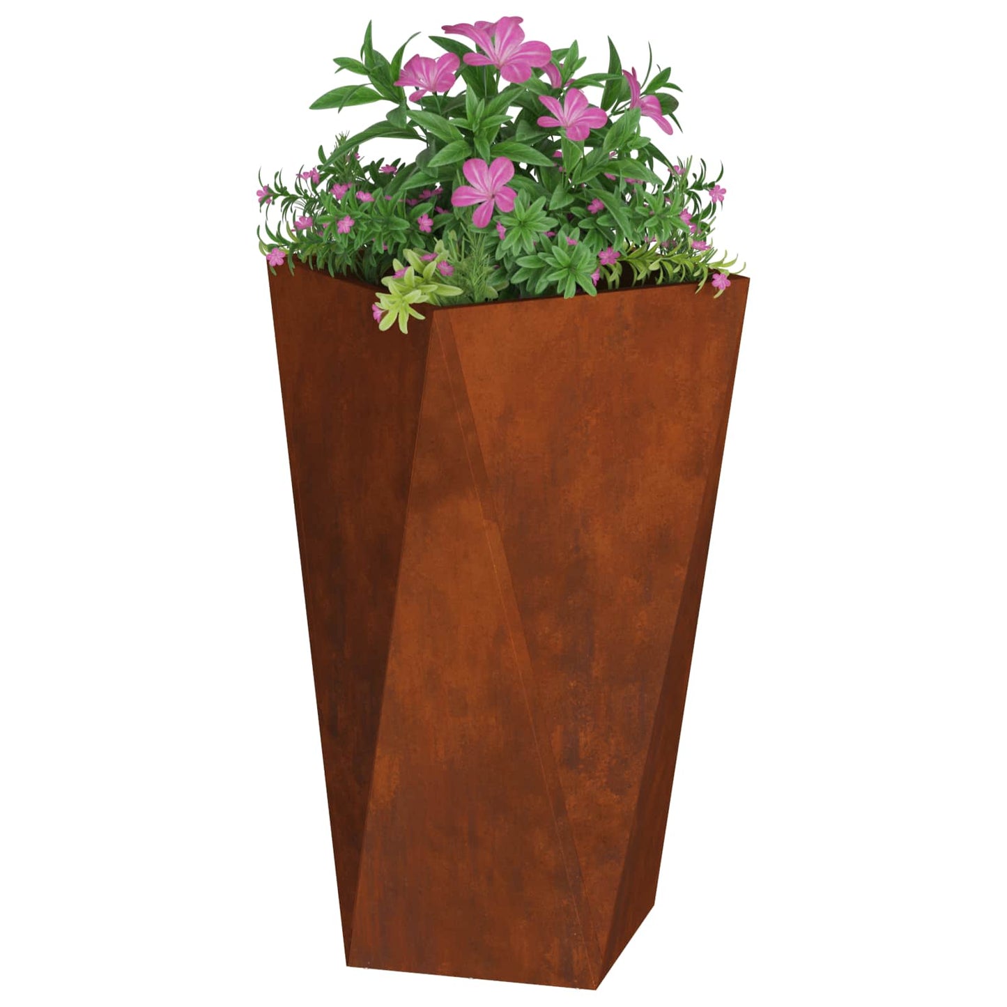 Pflanzkübel 2 pcs Rostig 40 x 40 x 75 cm Wetterfeststahl