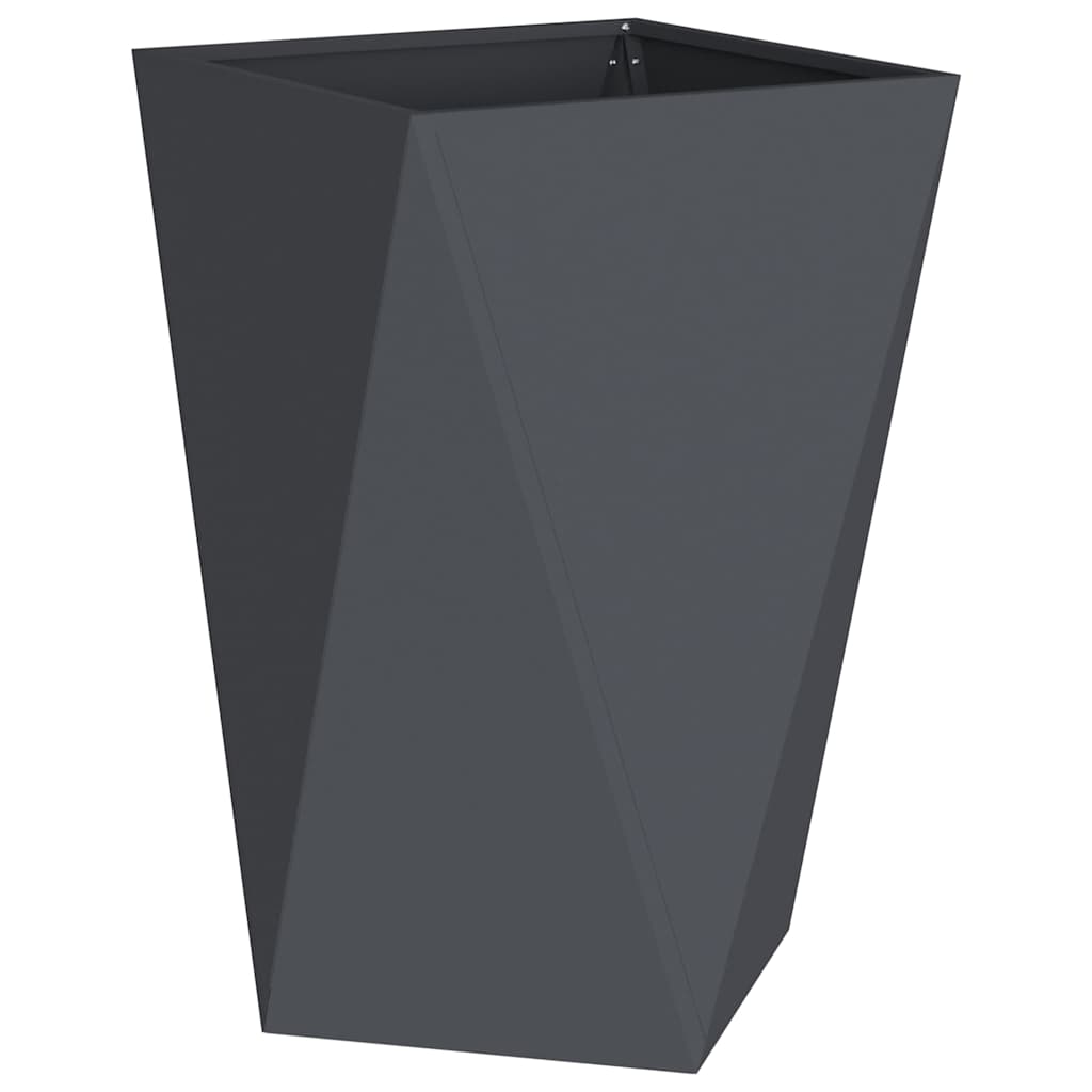 Pflanzkübel 2 pcs Anthrazit 50 x 50 x 75 cm Stahl