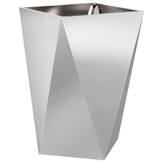 Pflanzkübel Silber 50 x 50 x 75 cm Edelstahl