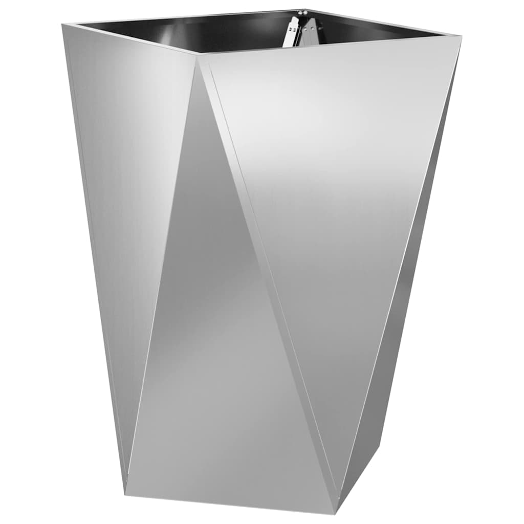 Pflanzkübel 2 pcs Silber 50 x 50 x 75 cm Verzinkter Stahl
