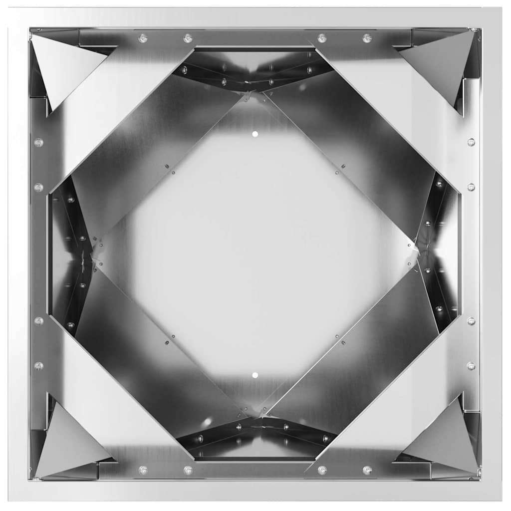Pflanzkübel 2 pcs Silber 50 x 50 x 75 cm Verzinkter Stahl