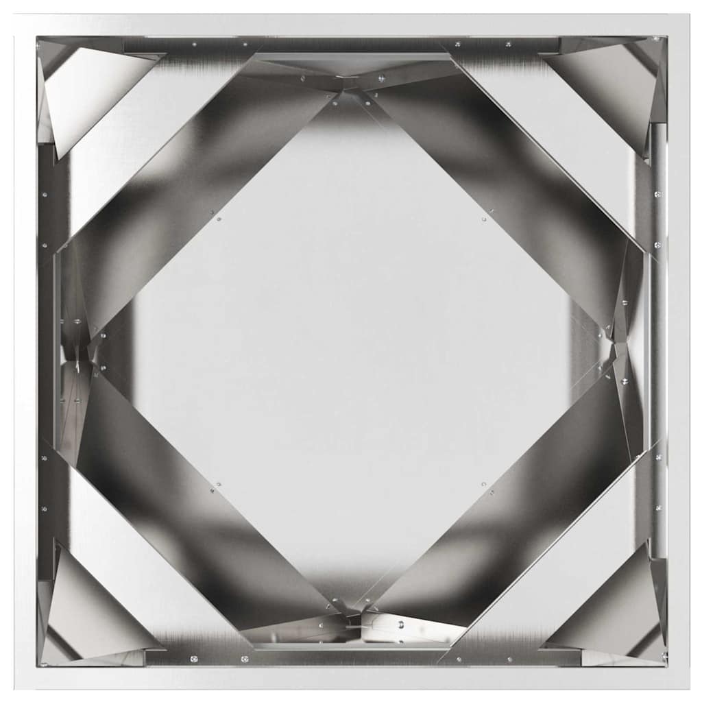 Pflanzkübel 2 pcs Silber 50 x 50 x 50 cm Edelstahl