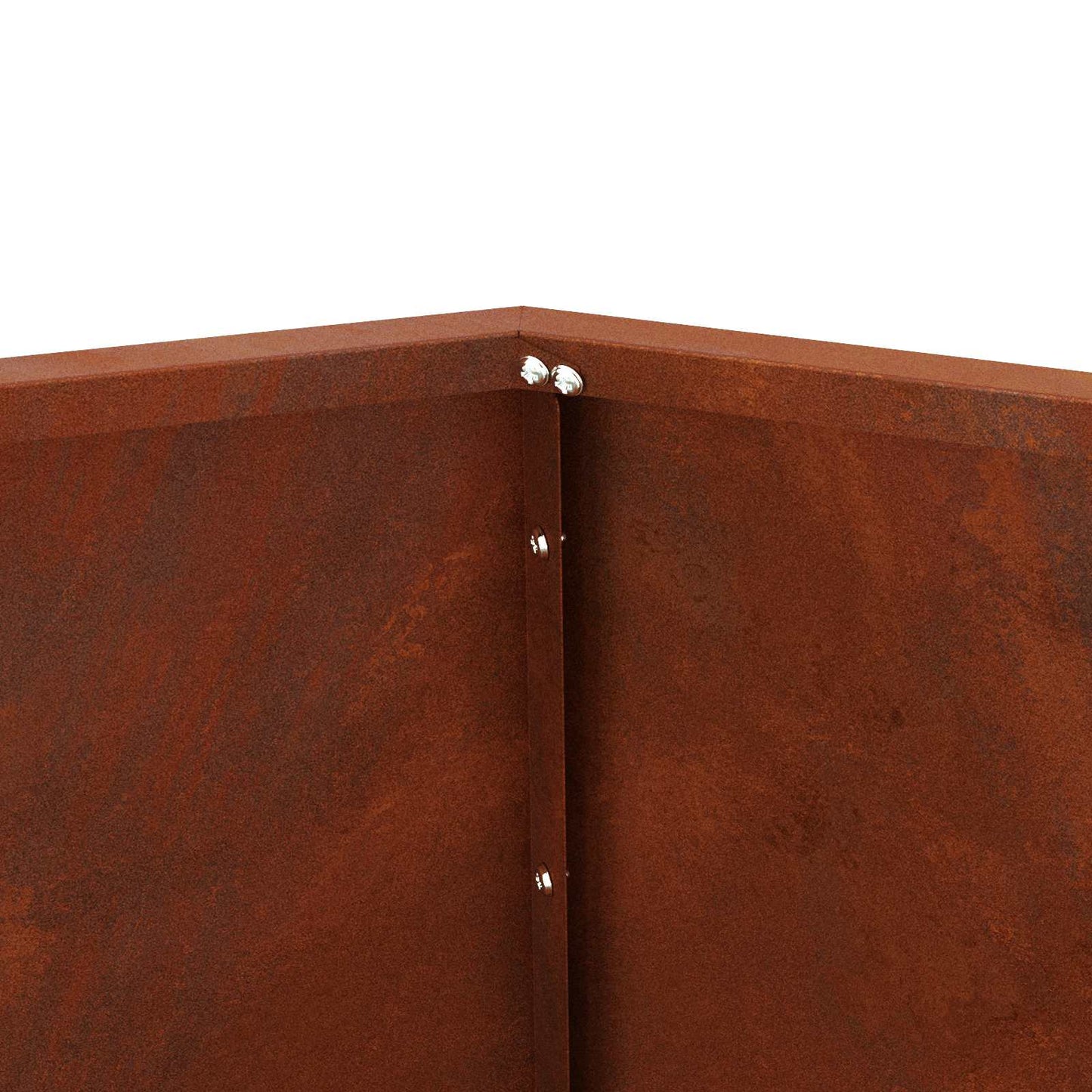 Pflanzkübel 2 pcs Rostig 100 x 100 x 80 cm Wetterfeststahl