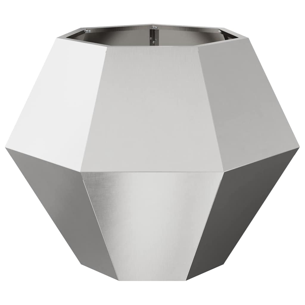 Pflanzkübel 2 pcs Silber 75 x 75 x 60 cm Edelstahl