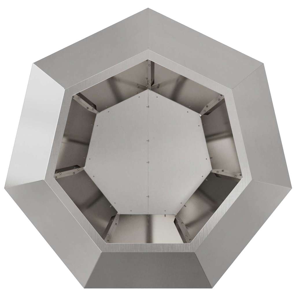 Pflanzkübel 2 pcs Silber 75 x 75 x 60 cm Edelstahl