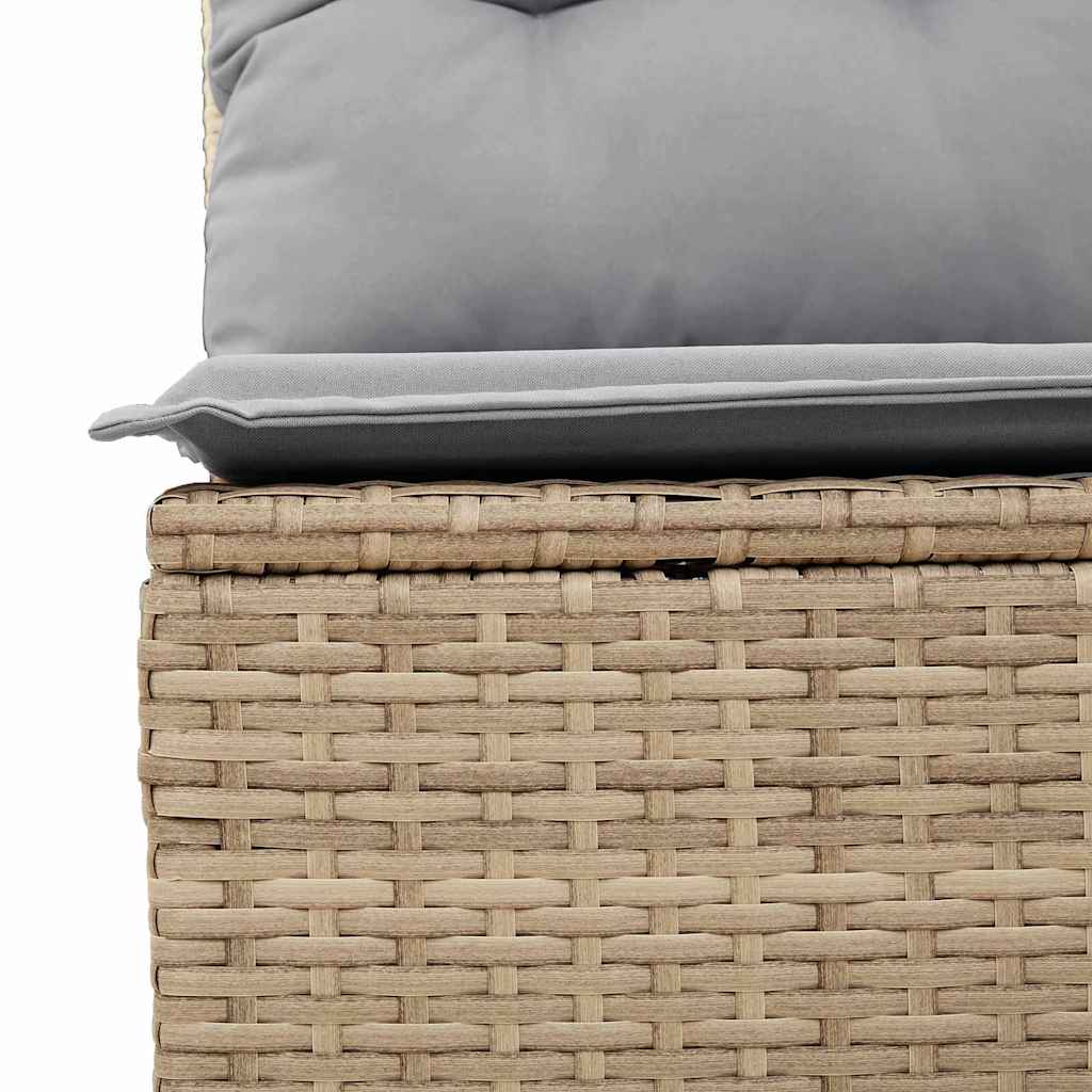 Garten Essgruppe mit Kissen 6 pcs Beige und Hellgrau