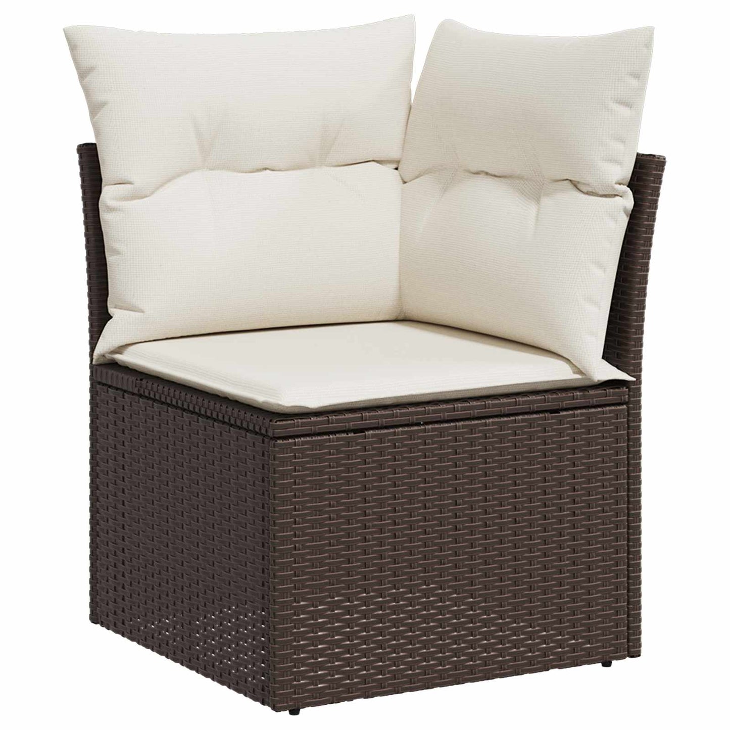 Gartensofa-set mit Kissen mit Kissen 6 pcs Braun Poly Rattan