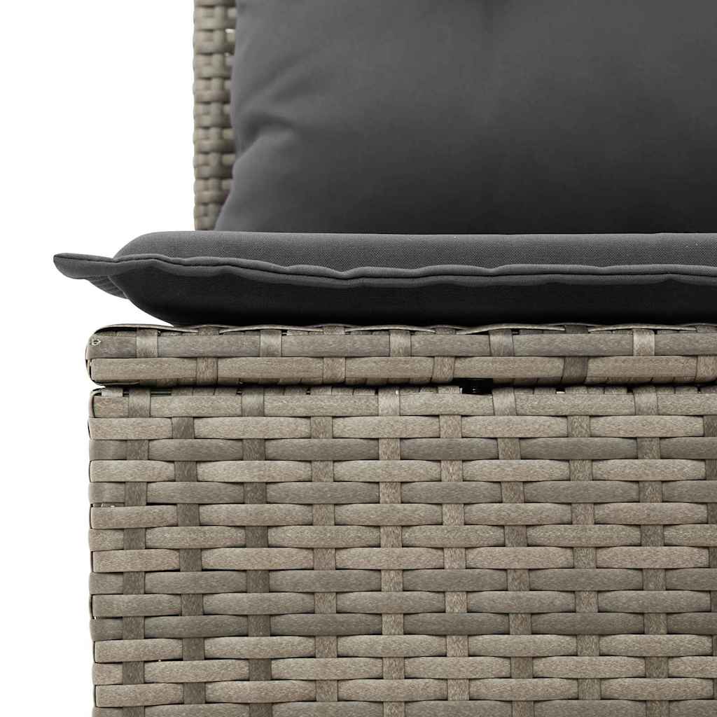 Sofa Set mit Kissen 7 pcs Poly-Rattan
