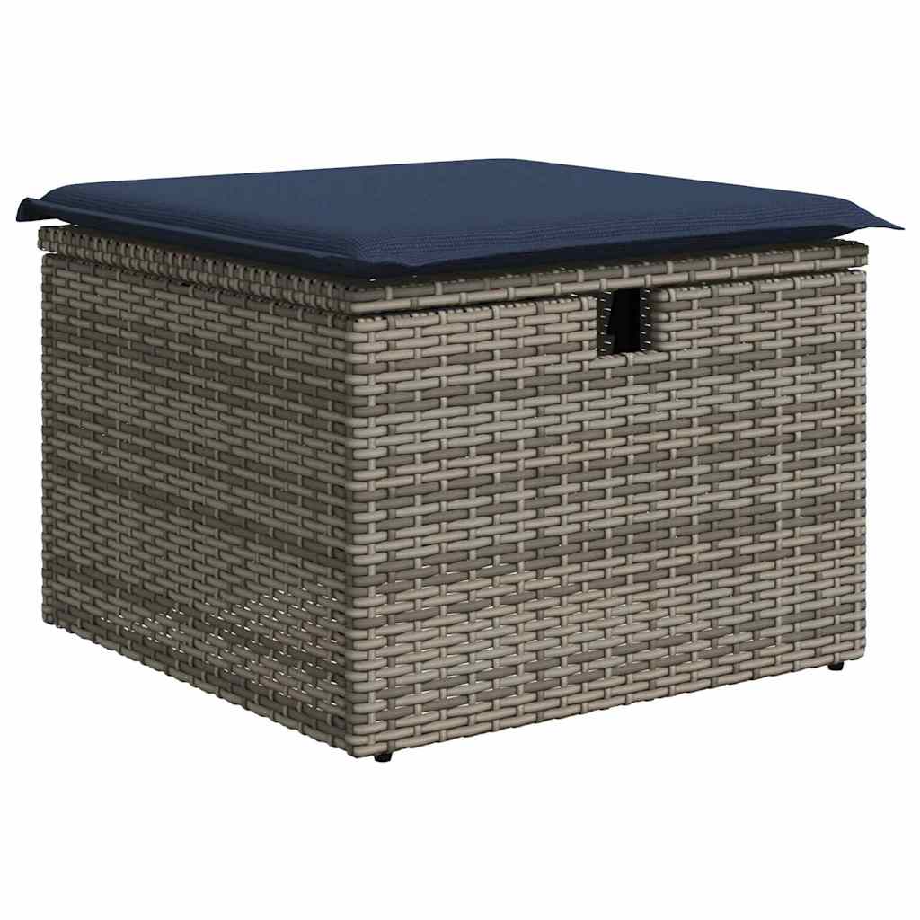 Sofa Set mit Kissen 4 pcs Poly-Rattan