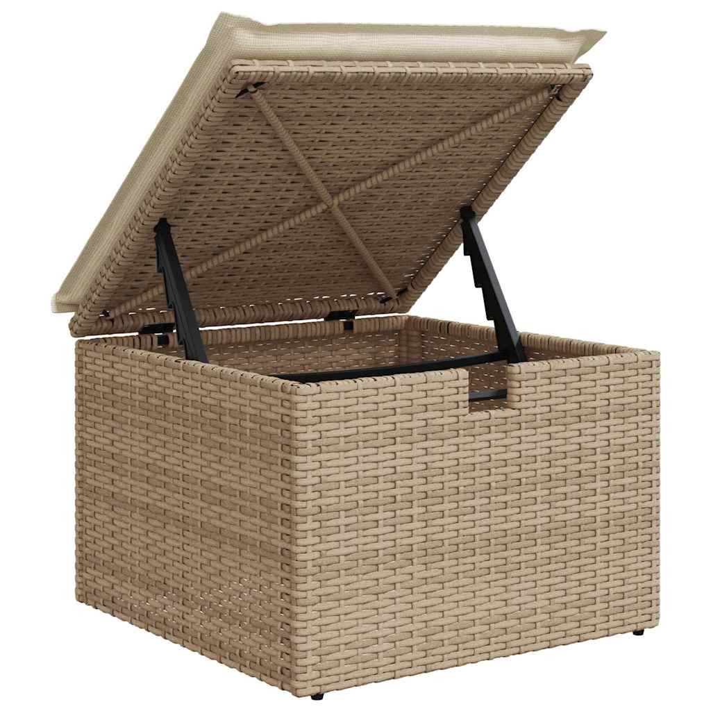Sofa Set mit Kissen 5 pcs Poly-Rattan