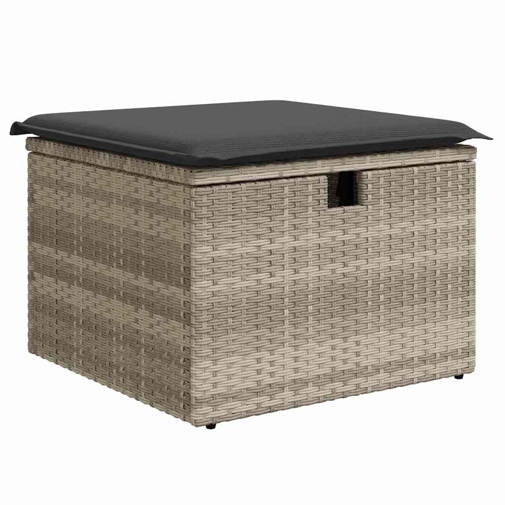 Sofa Set mit Kissen 7 pcs Poly-Rattan