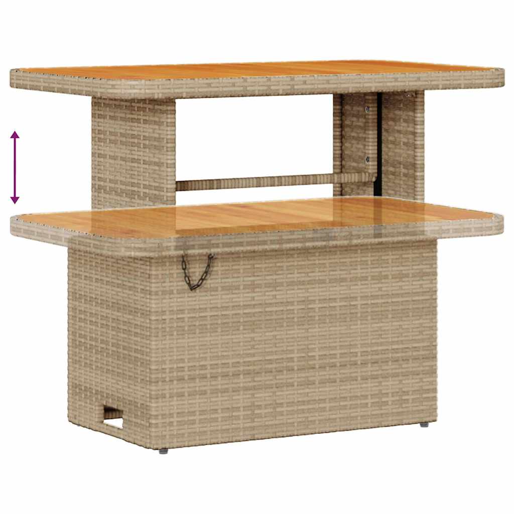 Garten-Sofa-Set mit Kissen 9 pcs Beige und Hellgrau