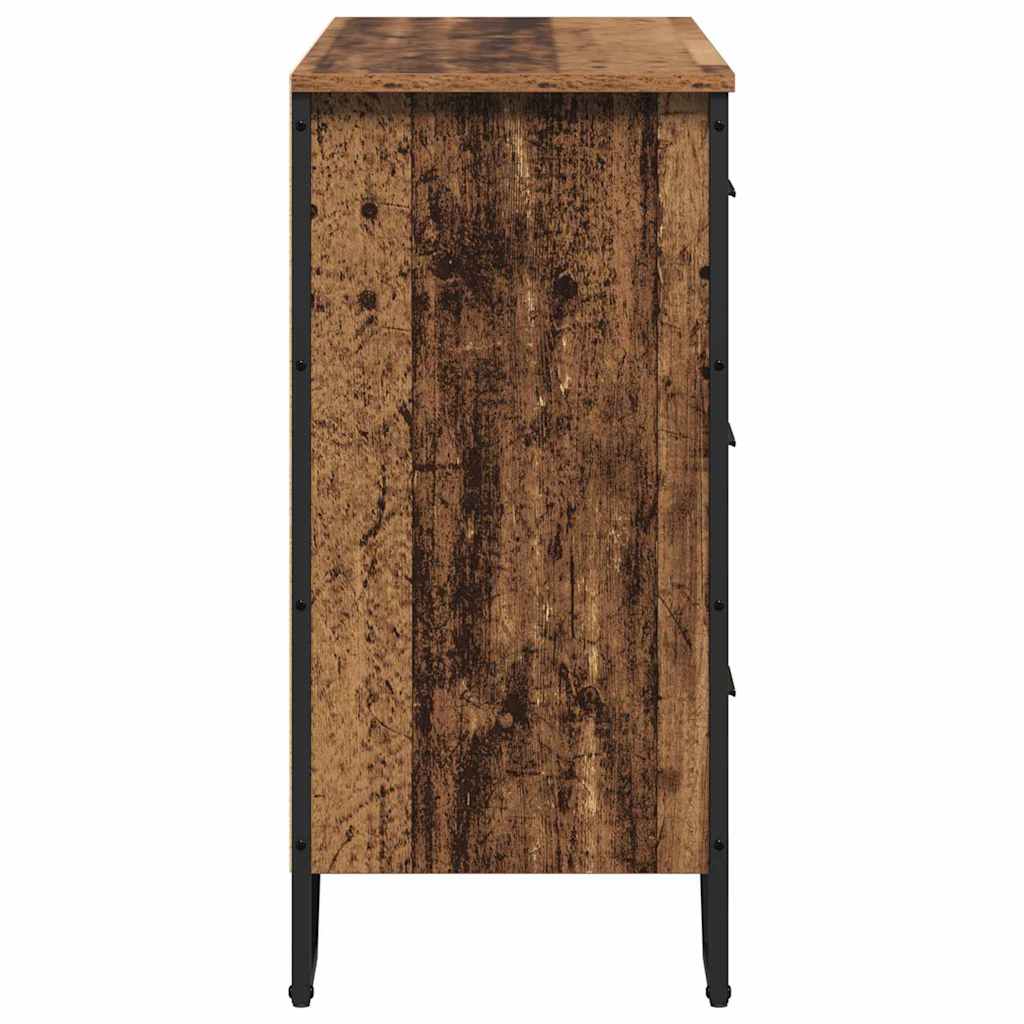 Kommode mit Schubladen 2 pcs Altholz 91 x 35,5 x 74,5 cm