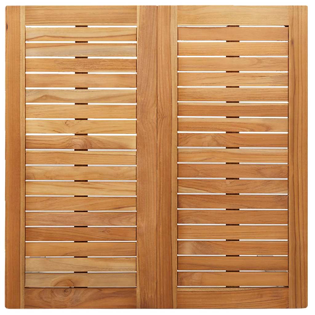 Outdoortisch-Set 3 pcs Braun Massivholz Teak