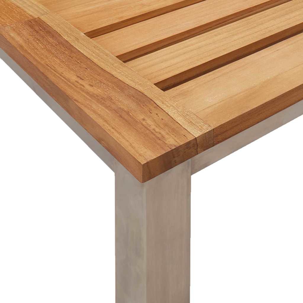 Sonnenliege 3 pcs Braun Massivholz Akazie