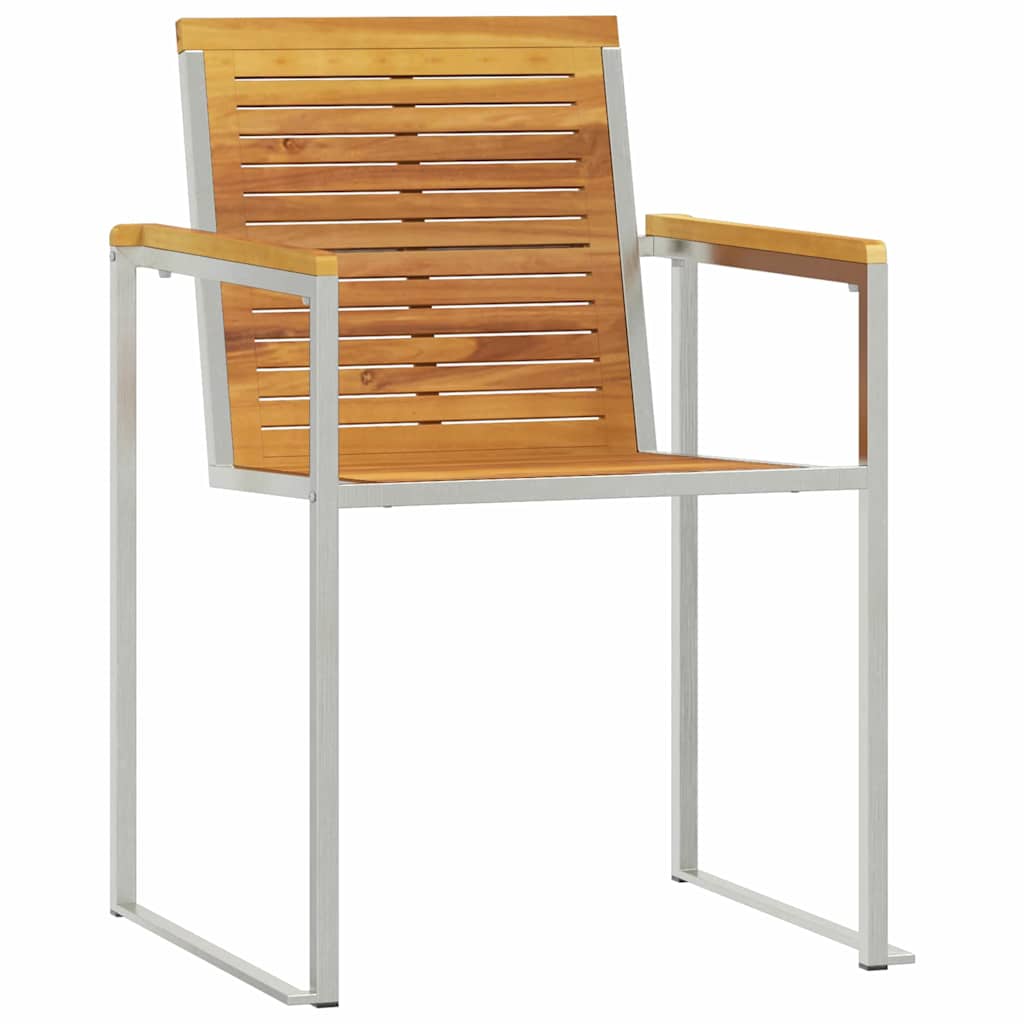Sonnenliege 3 pcs Braun Massivholz Teak