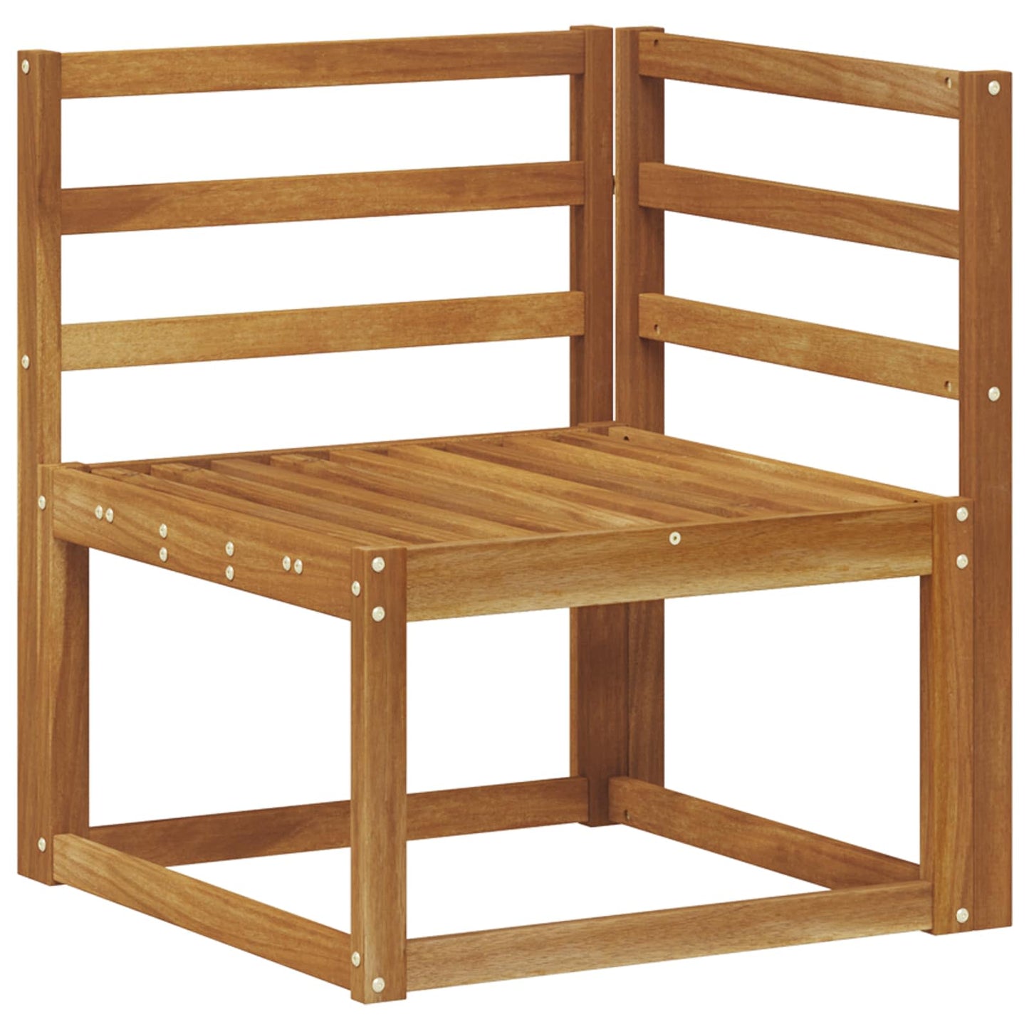 Outdoor-Sofagarnitur 5 Stück Natur Massivholz Akazie