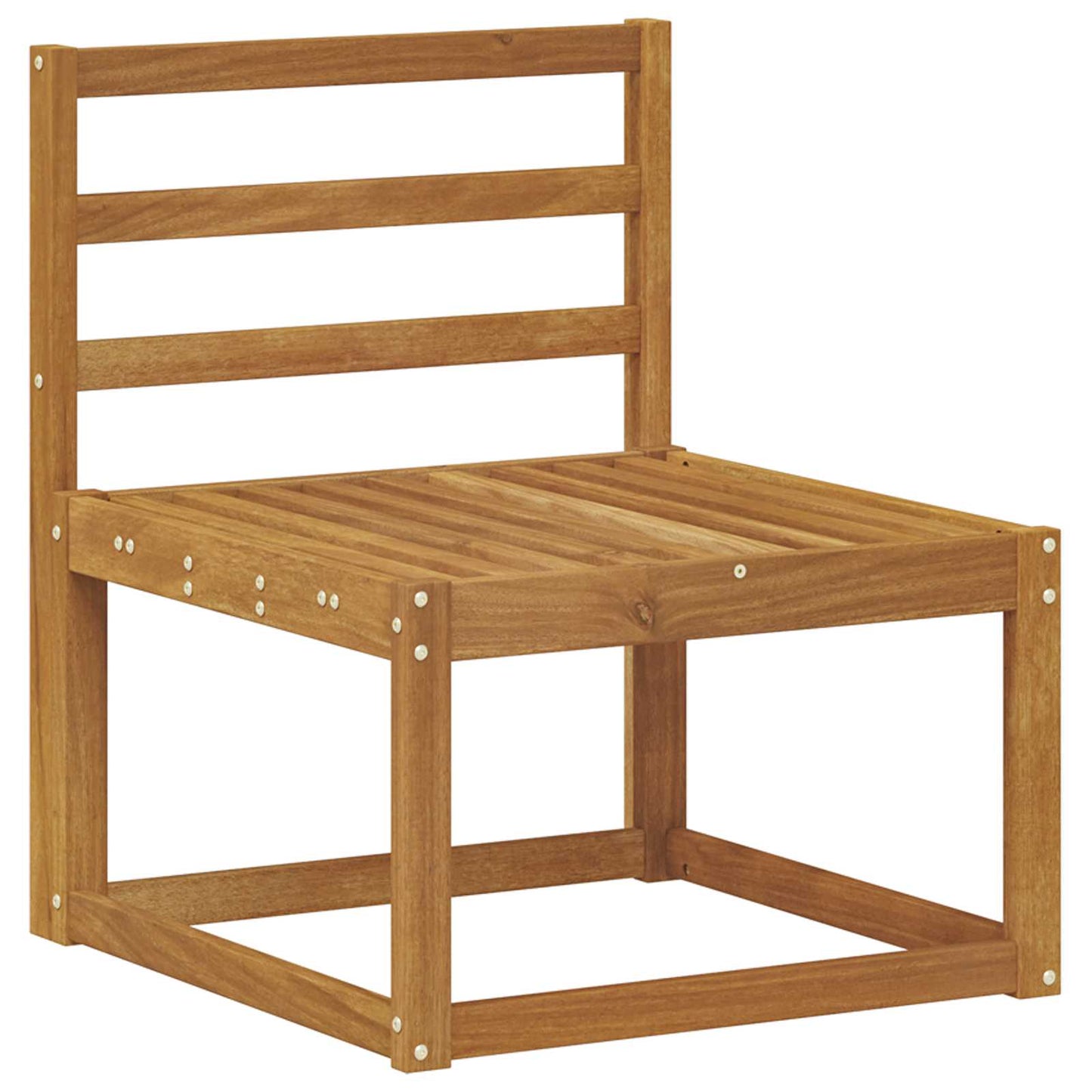 Outdoor-Sofagarnitur 6 Stück Natur Massivholz Akazie