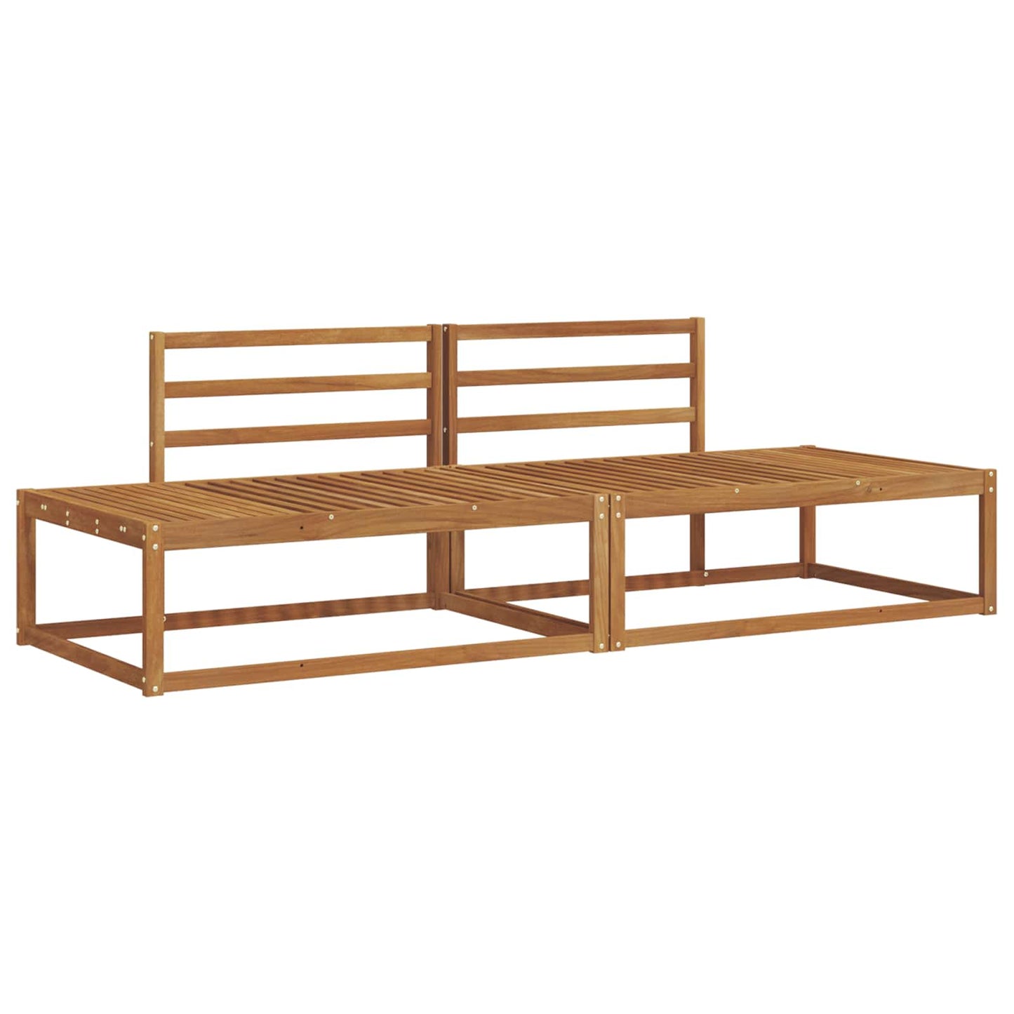 Outdoor-Sofagarnitur Natur Massivholz Akazie