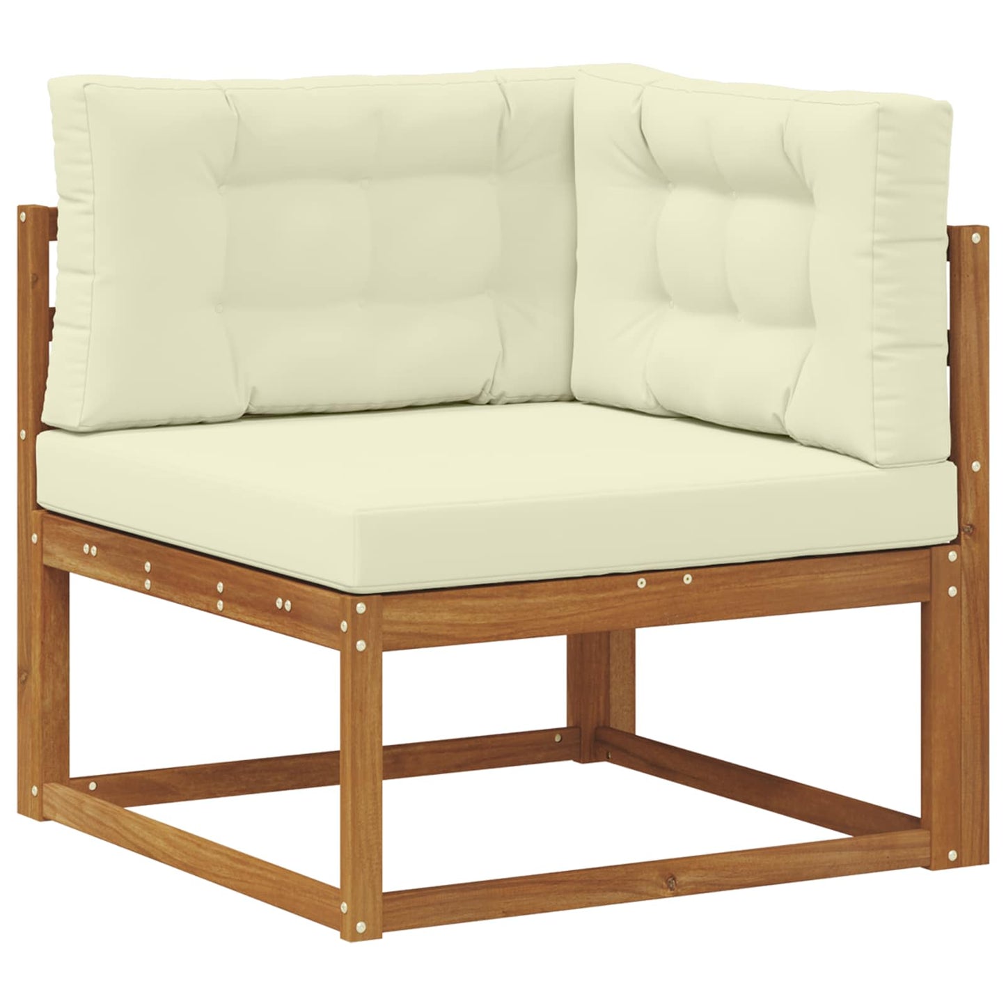 Outdoor-Sofagarnitur Natur und Creme