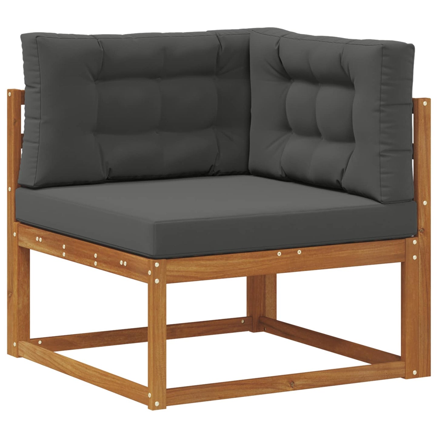 Outdoor-Sofagarnitur Natur und Anthrazit