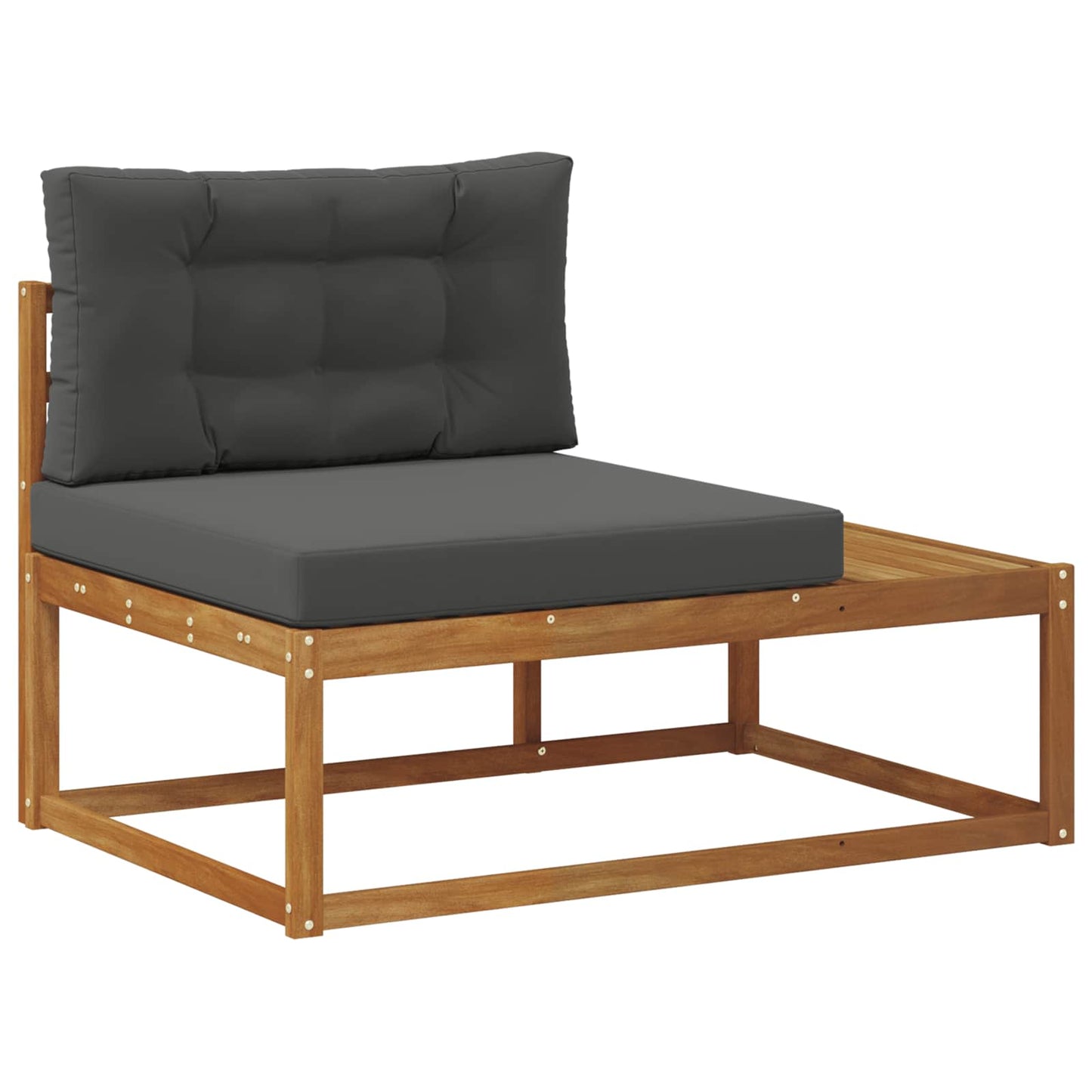 Outdoor-Sofagarnitur Natur und Anthrazit