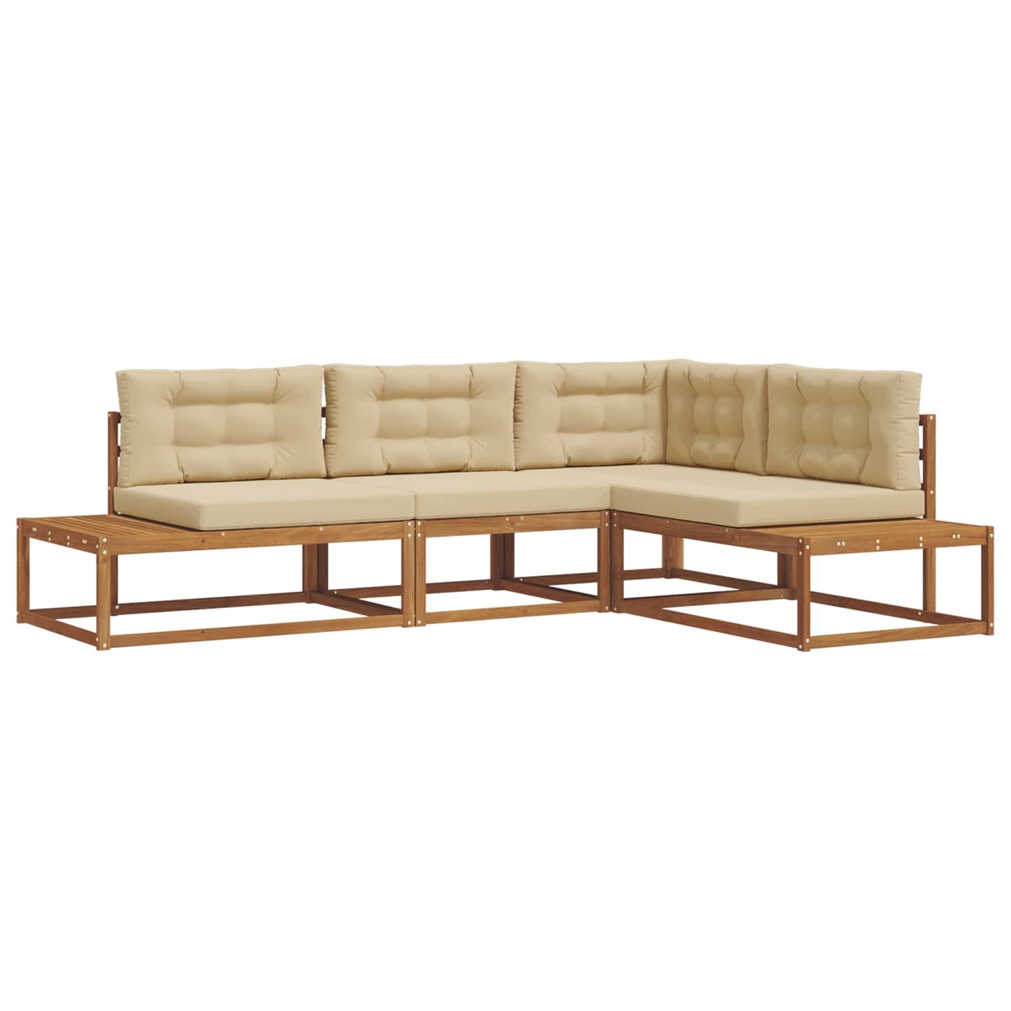 Outdoor-Sofagarnitur Natur und Beige