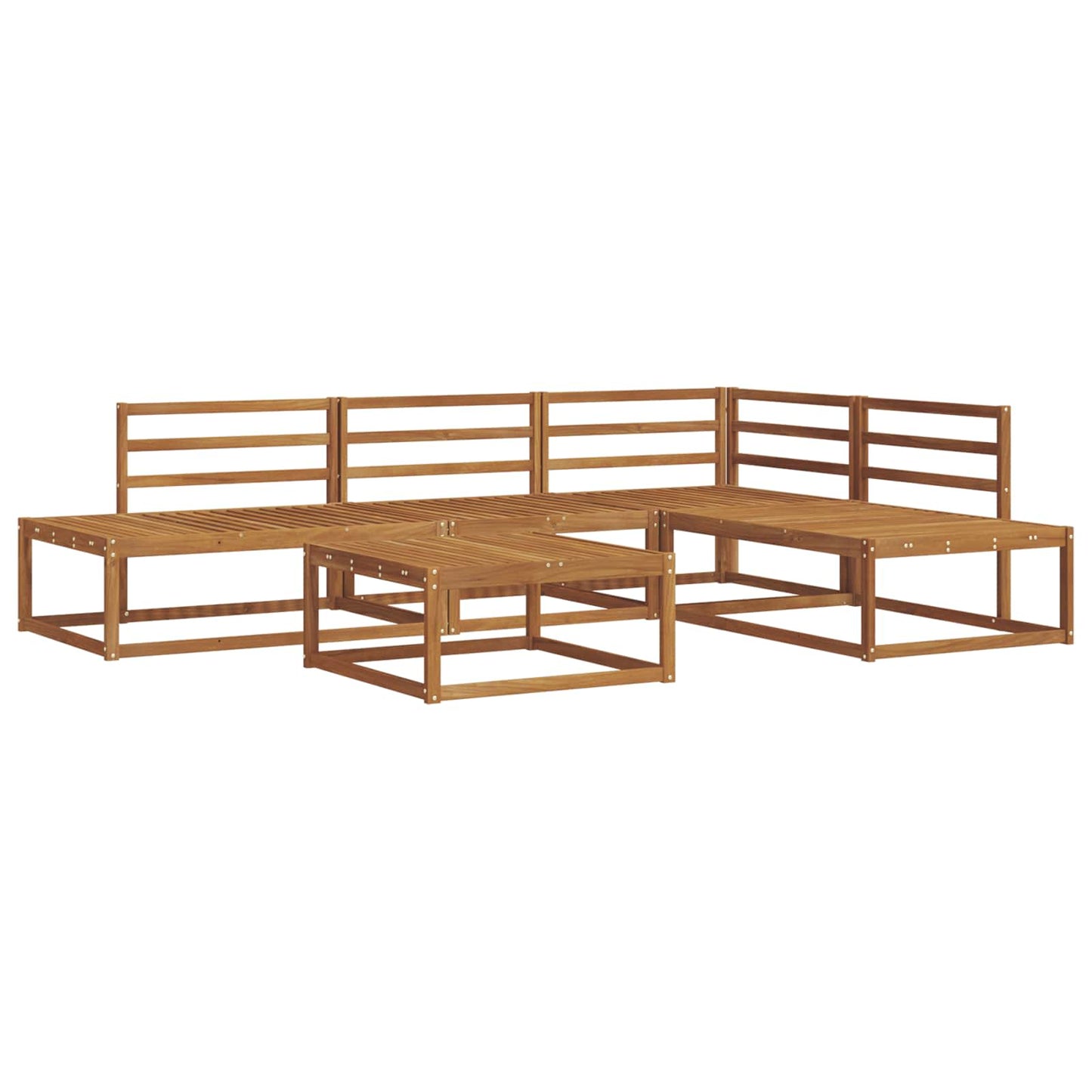 Outdoor-Sofagarnitur Natur Massivholz Akazie