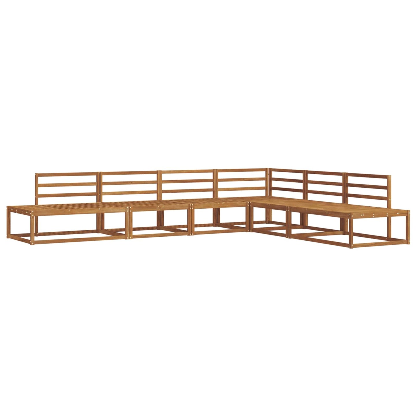Outdoor-Sofagarnitur Natur Massivholz Akazie
