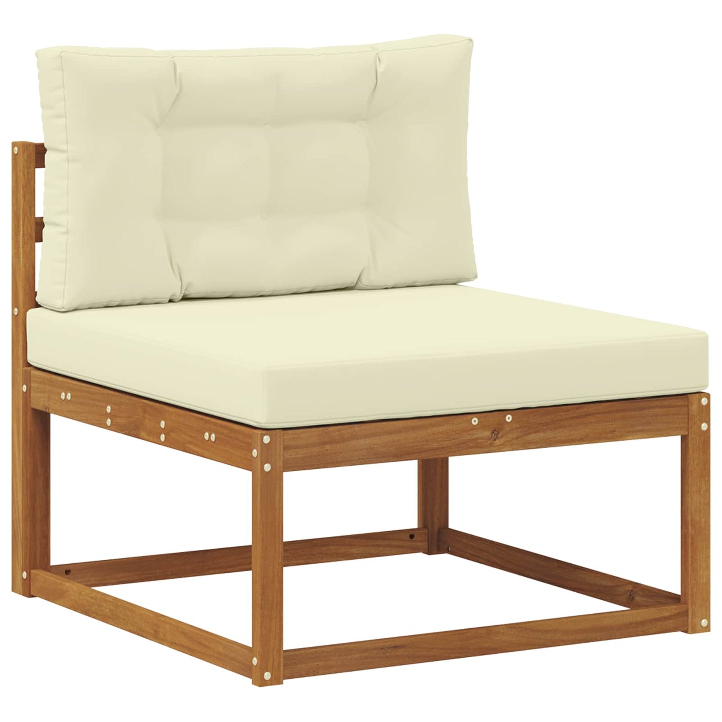 Outdoor-Sofagarnitur Natur und Creme